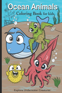 Ocean Animals Coloring Book For Kids