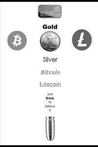 Gold, Silver, Bitcoin, Litecoin and Brass to defend it.