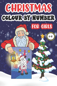 Christmas Colour by Number for Girls 8-12