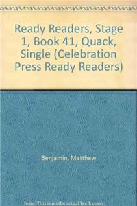 Ready Readers, Stage 1, Book 41, Quack, Single