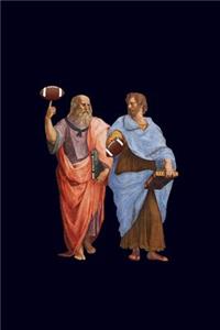 Aristotle and Plato with Footballs