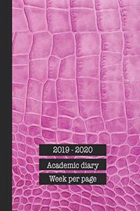 2019 - 2020 Academic diary week per page