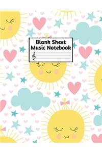 Blank Sheet Music Notebook