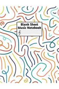 Blank Sheet Music Notebook