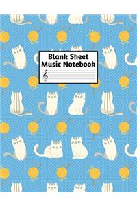 Blank Sheet Music Notebook