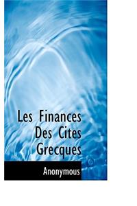 Les Finances Des Cit?'s Grecques