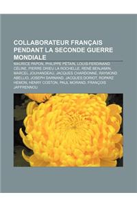 Collaborateur Francais Pendant La Seconde Guerre Mondiale