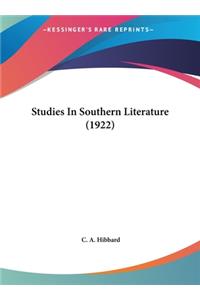 Studies in Southern Literature (1922)