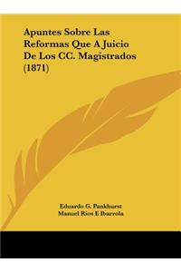 Apuntes Sobre Las Reformas Que a Juicio de Los CC. Magistrados (1871)