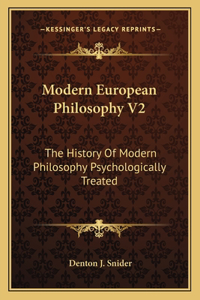 Modern European Philosophy V2
