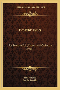 Two Bible Lyrics
