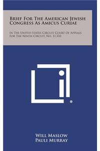 Brief for the American Jewish Congress as Amicus Curiae