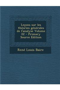 Lecons Sur Les Theories Generales de L'Analyse Volume 02