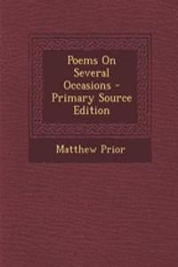 Poems on Several Occasions