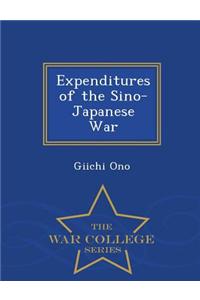 Expenditures of the Sino-Japanese War - War College Series