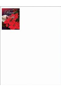 Peace on Earth/Christmas Poinsettia Letterhead 2013 (Package of 50)