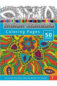 Coloring Books for Grown-ups Indian Mandala Coloring Pages