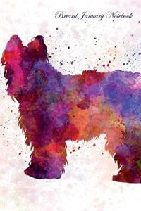 Briard January Notebook Briard Record, Log, Diary, Special Memories, To Do List, Academic Notepad, Scrapbook & More