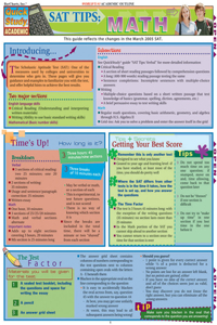 SAT Tips: Math