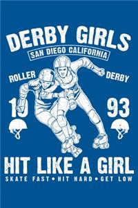 Derby Girls: Lined NoteBook