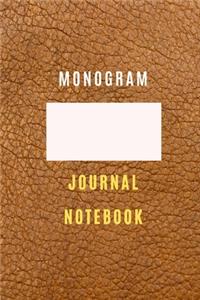 Monogram Journal Notebook (6 * 9) 105 lined pages Personalized Journal, Diary, Practical Notebook For all generation