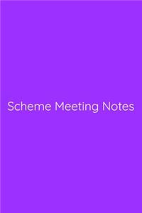 Scheme Meeting Notes Notebook