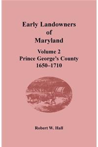 Early Landowners of Maryland