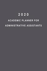 2020 Academic Planner For Administrative Assistants