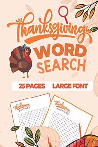 Thanksgiving Word Search