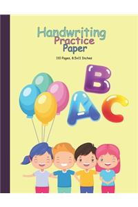 Handwriting Practice Paper-ABC kids