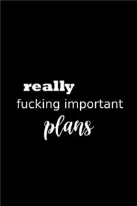 2020 Weekly Planner Funny Humorous Really Fucking Important Plans 134 Pages