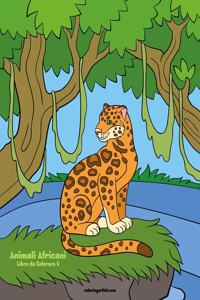 Animali Africani Libro da Colorare 6