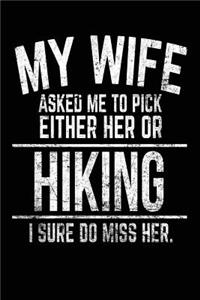 My Wife Asked Me To Pick Either Her Or Hiking I Sure Do Miss Her.