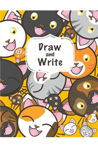 Draw and Write Notebook Cat Journal
