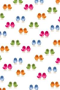 Bird Pattern Journal Blank Notebook: 150 Numbered Blank Page Journal for Home, Office, Back to School Supplies
