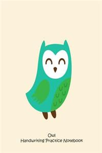 Owl Handwriting Practice Notebook