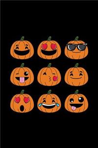 Funny Pumpkin Emoji Faces