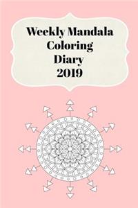 Weekly Mandala Coloring Diary 2019