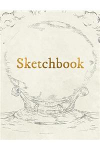 Sketchbook: Personalized Artist Sketchbook, Notebook: Blank Paper for Drawing, Creative Doodling or Sketching
