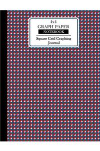 4x4 Graph Paper Notebook. Square Grid Graphing Journal