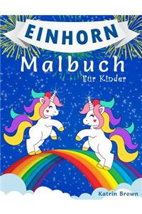 Einhorn-Malbuch für Kinder