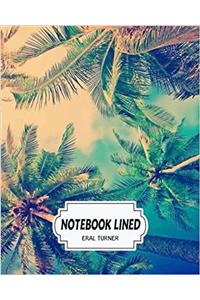 Notebook Lined Coconut Tree: Notebook Journal Diary