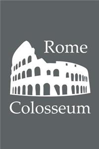 Colosseum in Rome - Lined Notebook with Slate Grey Cover