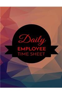 Daily Employee Time Sheet