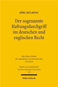 Der sogenannte Haftungsdurchgriff im deutschen und englischen Recht