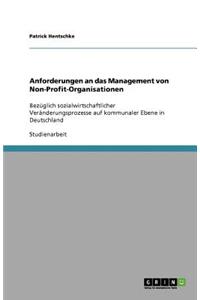 Anforderungen an das Management von Non-Profit-Organisationen