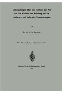 Untersuchungen Über Den Einfluss Der Art Und Des Wechsels Der Belastung Auf Die Elastischen Und Bleibenden Formänderungen
