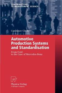 Automotive Production Systems and Standardisation