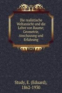 Die realistische Weltansicht und die Lehre von Raume