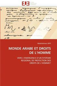 Monde Arabe Et Droits de L Homme